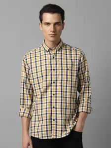 Louis Philippe Jeans Slim Fit Opaque Checked Cotton Casual Shirt