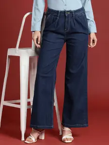 all about you Women Wide Leg High-Rise Stretchable Jeans