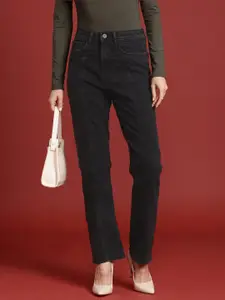 all about you Women Straight Fit High-Rise Light Fade Stretchable Jeans