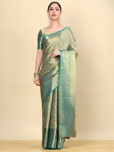Soch Woven Design Zari Silk Blend Saree