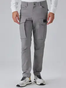 Banana Club Men Cotton Slim-Fit Cargo Pants
