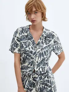 MANGO Tropical Printed Casual Shirt