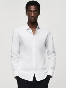 MANGO MAN Slim Fit Coolmax Smart Casual Shirt