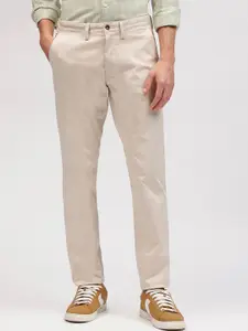 GANT Men Slim Fit Mid-Rise Trousers