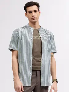 LINDBERGH Men Opaque Striped Casual Shirt
