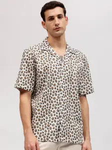 LINDBERGH Men Opaque Printed Casual Shirt