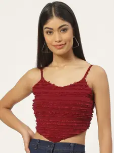 Slenor Georgette Crop Top