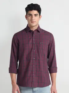 Arrow Sport Men Slim Fit Opaque Checked Casual Shirt