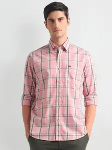 Arrow Sport Men Slim Fit Opaque Checked Casual Shirt