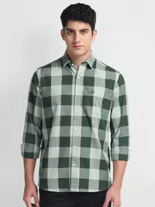 Arrow Sport Men Slim Fit Buffalo Checks Opaque Checked Casual Shirt