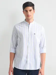 Arrow Sport Men Slim Fit Opaque Striped Casual Shirt