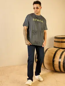 Kook N Keech Men Typography Printed T-shirt with Mask