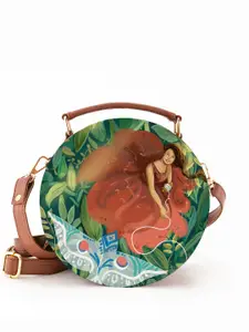 Kalankit Floral Printed Bucket Satchel