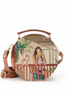 Kalankit Bucket Satchel with Tasselled