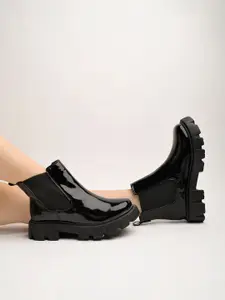Shoetopia Girls Mid-Top Chelsea Boots