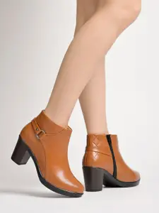 Shoetopia Girls Block Heel Boots
