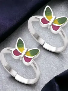 Taraash Enamelled Toe Rings