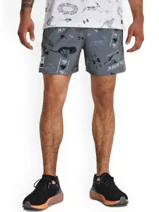 UNDER ARMOUR UA Run Like A Men Printed Loose-Fit Sporty Shorts