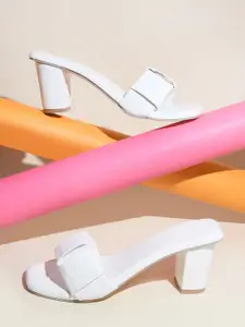 Try Me Ethnic Block Sandals with Buckles