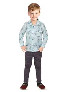 BAESD Boys Printed Shirt with Trousers
