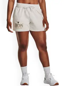 UNDER ARMOUR UA Project Rock Women Everyday Embroidered Terry Sports Shorts
