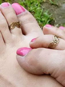 Goldnera Oxidised Toe Rings