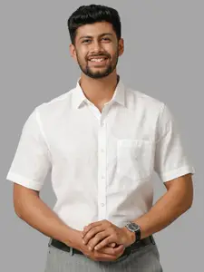 Ramraj New Spread Collar Short Sleeves Formal Shirt