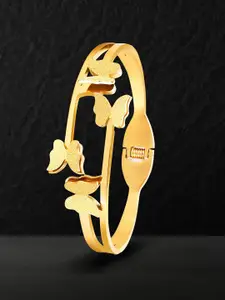 RARE1STUDIO Women Gold-Plated Kada Bracelet