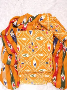 ASISA Printed Pure Cotton Unstitched Dress Material