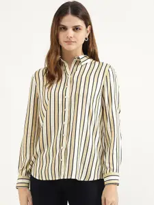 United Colors of Benetton Women Opaque Striped Casual Shirt