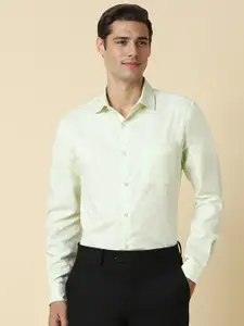 Allen Solly Slim Fit Self Design Pure Cotton Formal Shirt