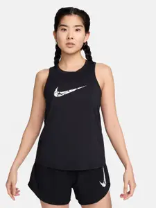 Nike One Logo Printed Sleeveless Running Tank Top