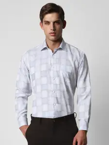 Van Heusen Men Opaque Checked Formal Shirt