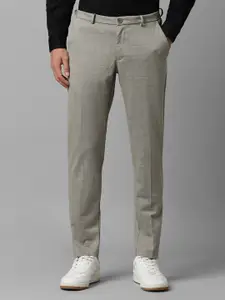 Louis Philippe Sport Men Checked Slim Fit Trousers