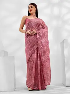 Ishin Embellished Sequinned Poly Georgette Saree
