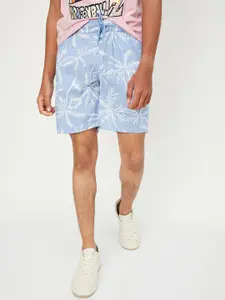 max Boys Floral Printed Denim Shorts