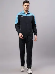 Shiv Naresh Colourblocked Mock Collar Sweatshirt With Track Pants