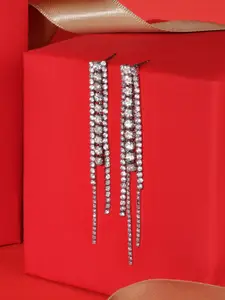 Zaveri Pearls Contemporary Drop Earrings