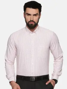 DON VINO Men Comfort Slim Fit Grid Tattersall Checks Opaque Checked Formal Shirt