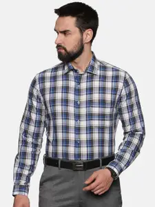 DON VINO Men Comfort Slim Fit Tartan Checks Opaque Checked Formal Shirt