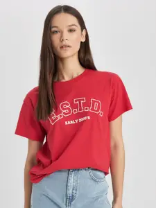 DeFacto Women Typography T-shirt