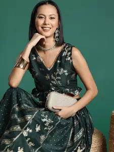 Sangria Ethnic Printed Ready to Wear Lehenga Choli