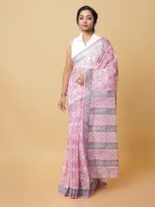 Unnati Silks Ethnic Motifs Silk Cotton Handloom Kota Saree