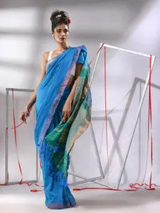 Charukriti Woven Design Sequinned Pure Cotton Handloom Saree