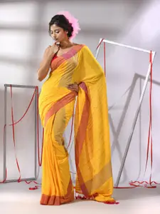 Charukriti Striped Pure Cotton Saree