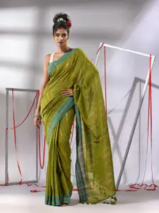 Charukriti Woven Design Pure Cotton Handloom Saree