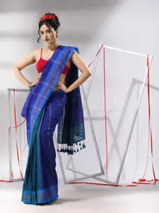 Charukriti Striped Pure Cotton Handloom Saree