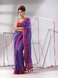 Charukriti Striped Zari Pure Cotton Saree