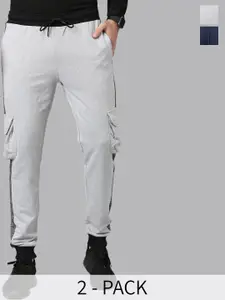 MADSTO Men Pack Of 2 Regular Fit Cotton Joggers