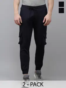 MADSTO Men Pack Of 2 Cotton Joggers